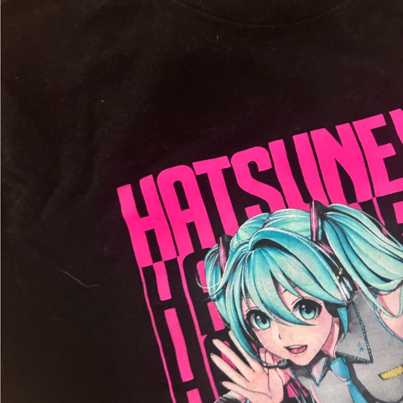 Hatsune Miku Kids Black T-Shirt - Picture 3 of 4